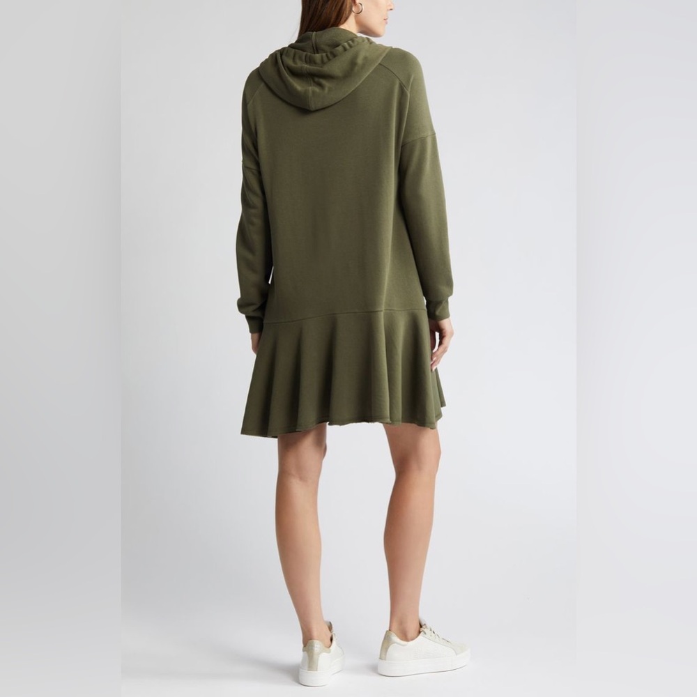 Caslon Olive Long Sleeve Dress oversized - Picture 2 of 6